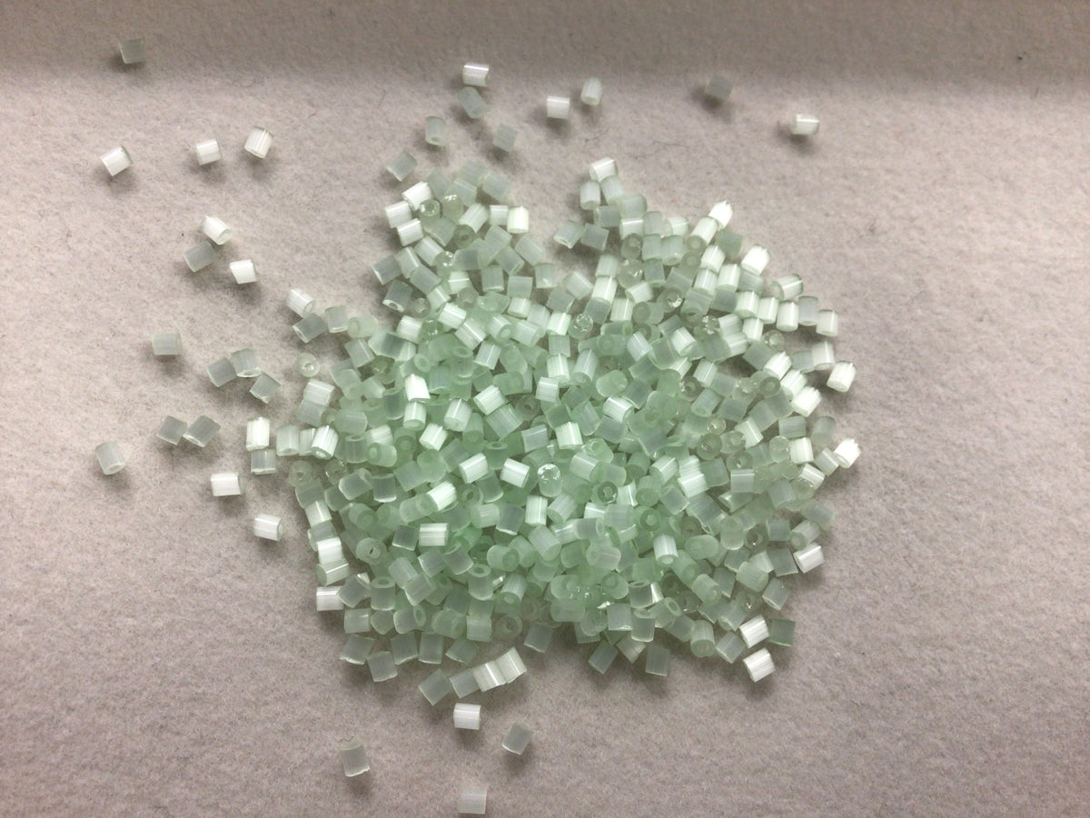 2mm Size 11/0 24g tube Cylindica Seed Beads Mint
