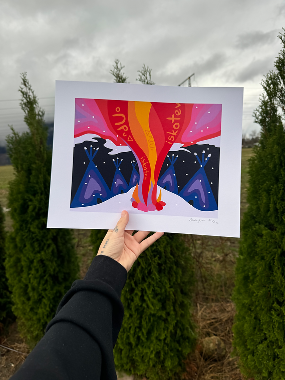 Bada Jean Pipon Iskotew Print