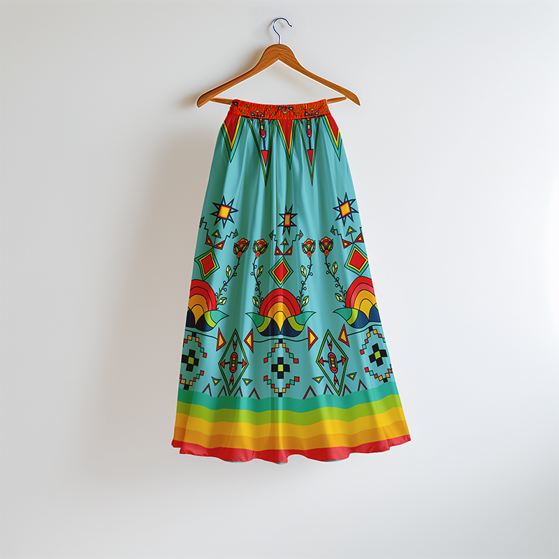 Horizon Blossom Light Blue Skirt