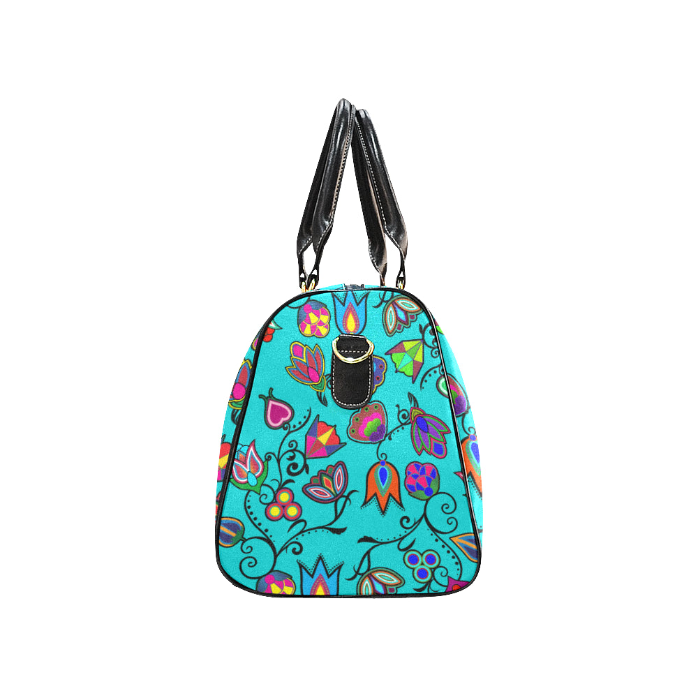 Indigenous Paisley - Sky New Waterproof Travel Bag/Large (Model 1639)