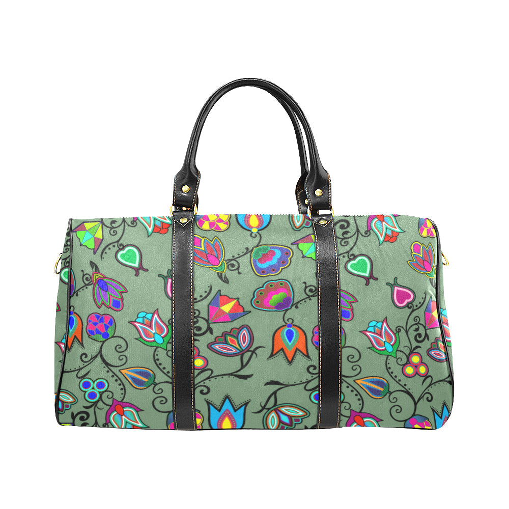 Indigenous Paisley - Dark Sea New Waterproof Travel Bag/Large (Model 1639)