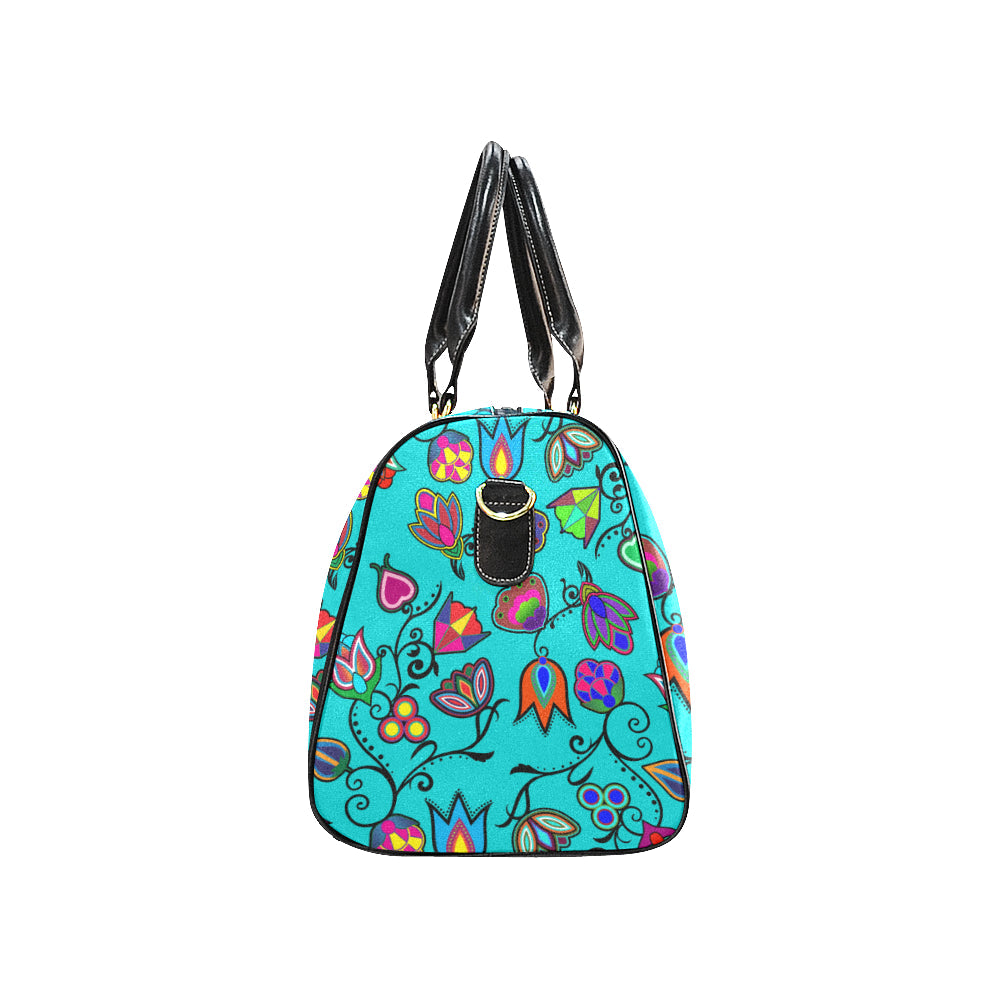 Indigenous Paisley - Sky New Waterproof Travel Bag/Large (Model 1639)
