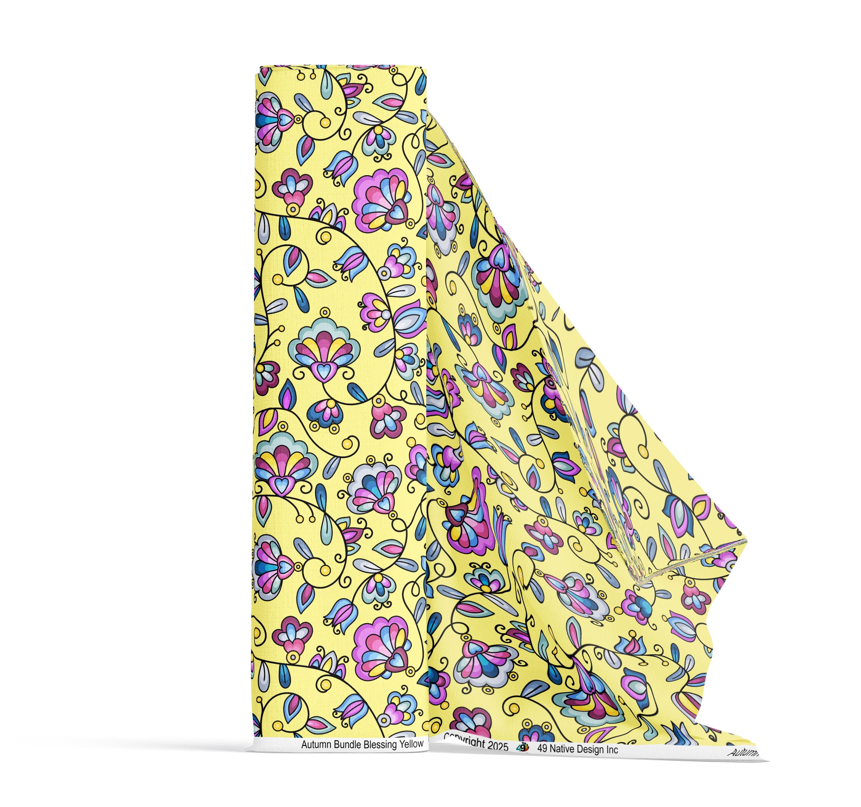 Autumn Bundle Blessing Yellow Cotton Poplin