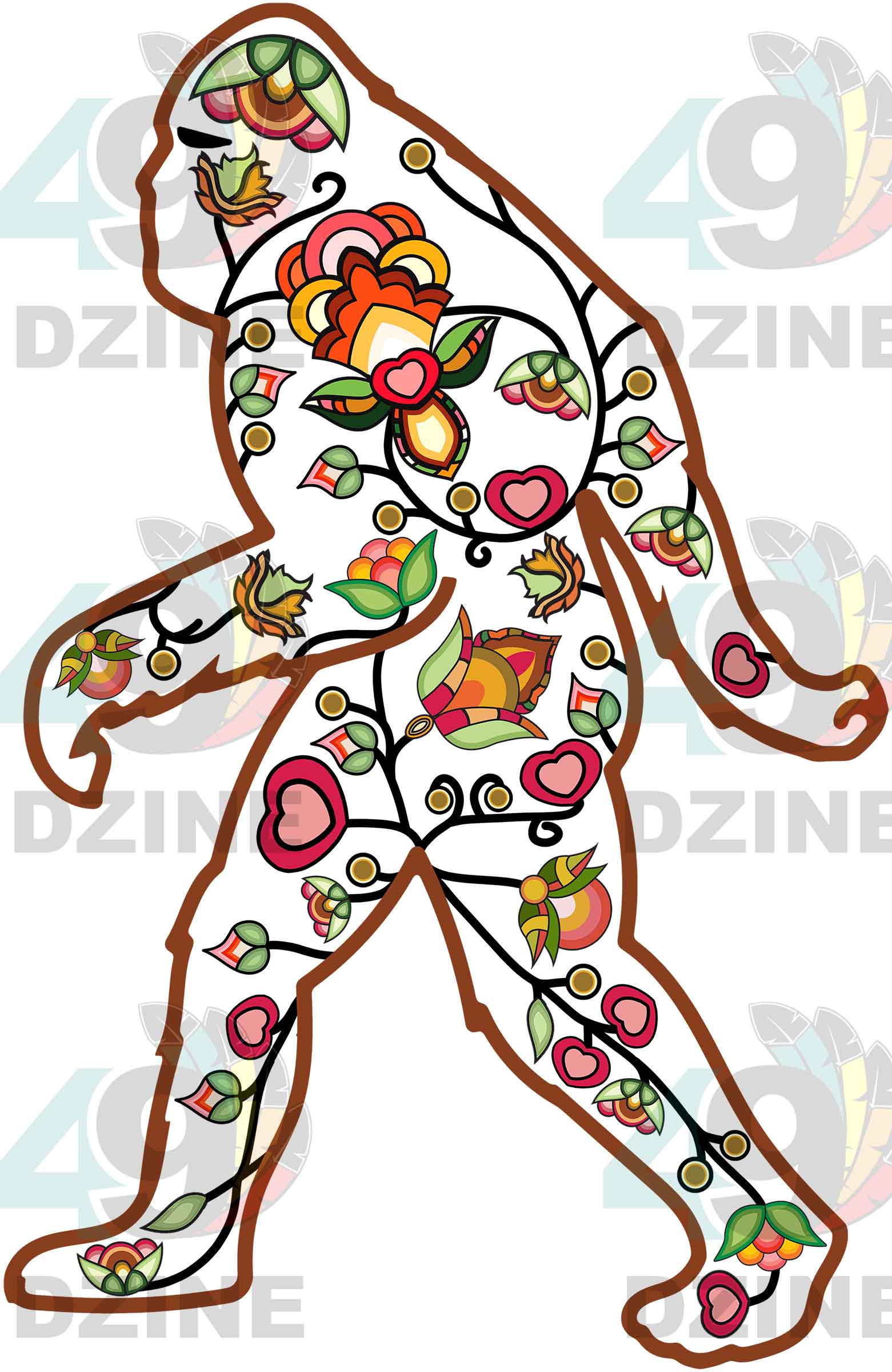 Bigfoot Animal Motif 1 Various Sizes