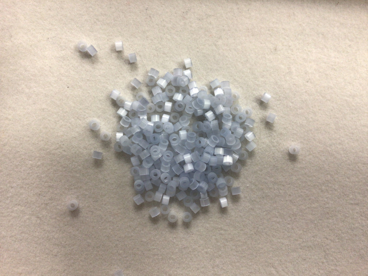 2.5mm Size 10/0 24g tube Cylindica Seed Beads Cloudy