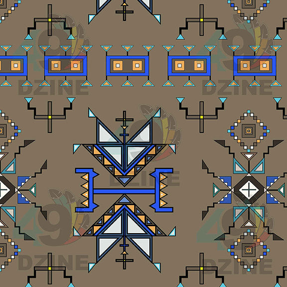 Eagle Strike Brown Satin Fabric