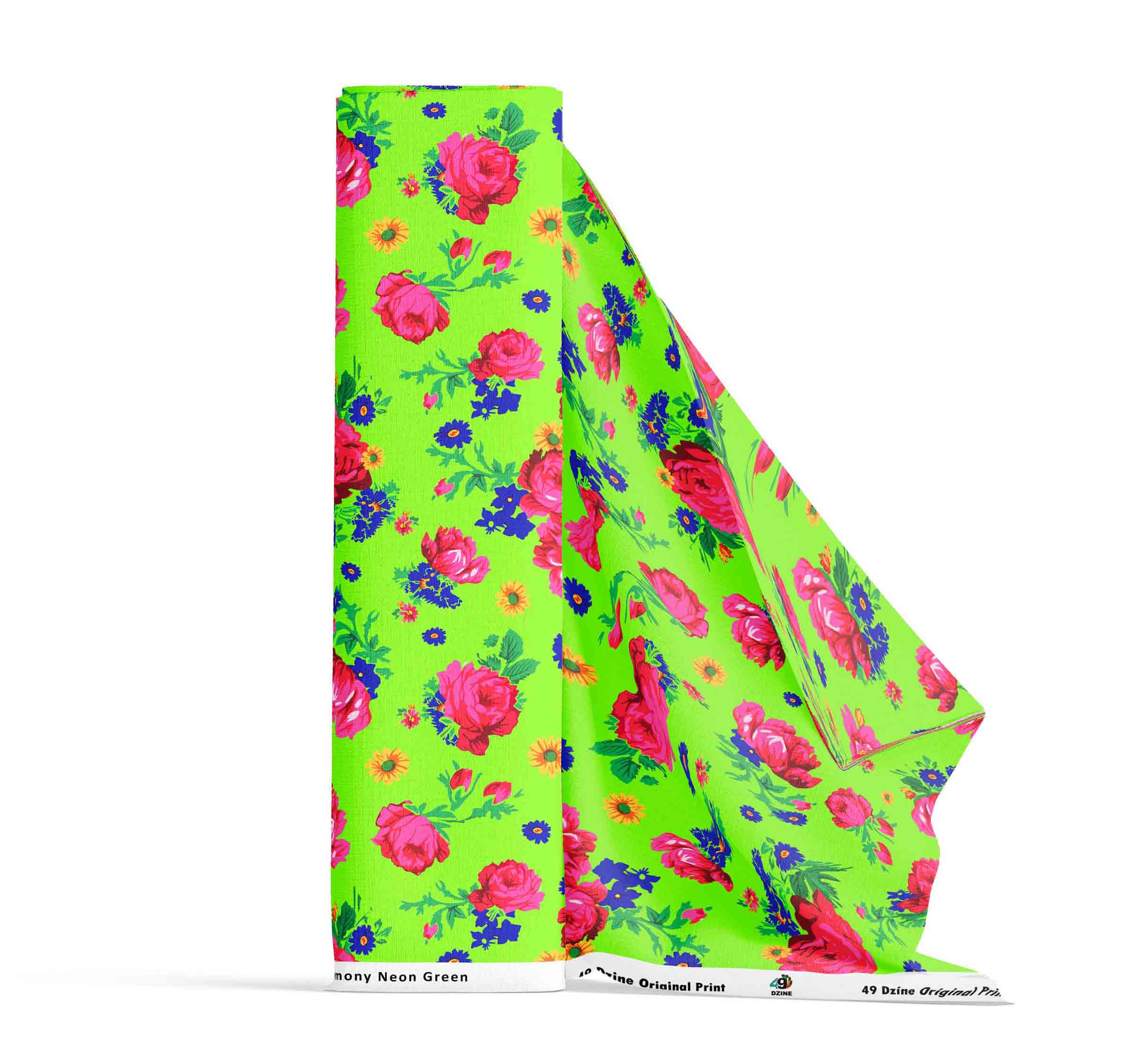 Kokum Ceremony Neon Green Cotton Poplin