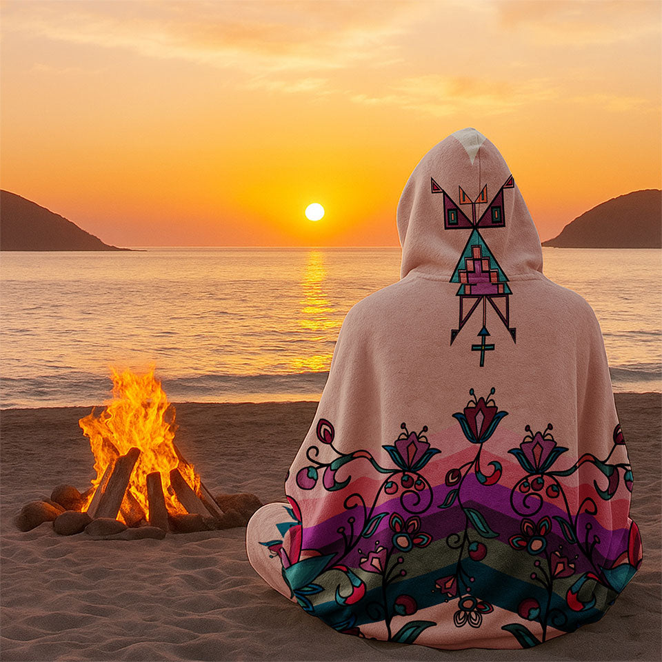 Frosted Petals Hooded Blanket