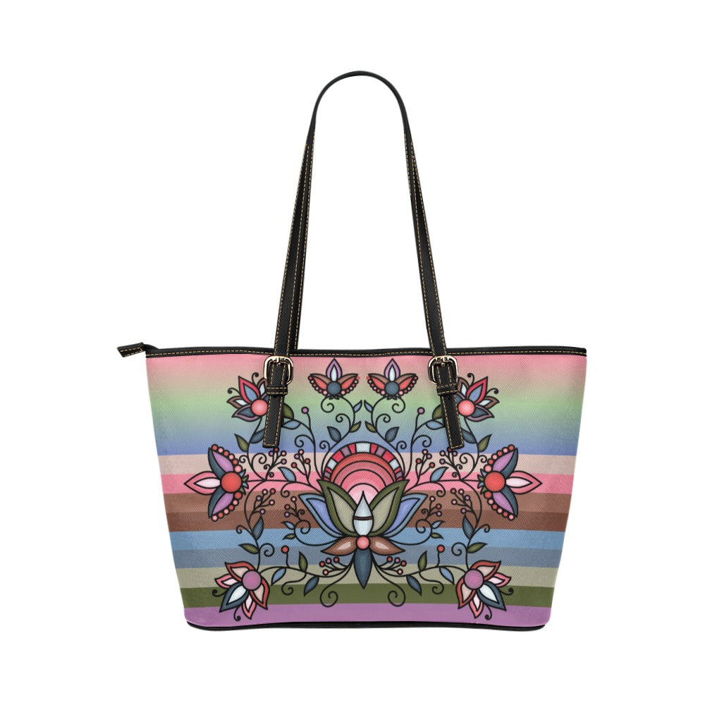 Glacial Gardenia Tote Handbag