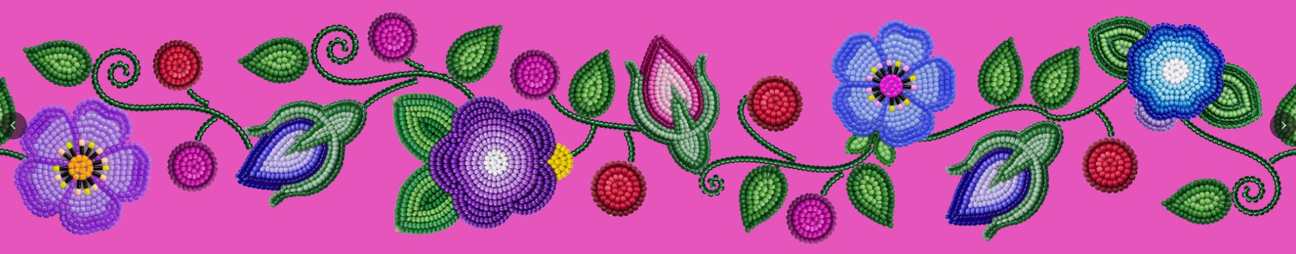 Garden Halo Printed Ribbon