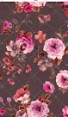 Night Flowers Rose Cotton Fabric
