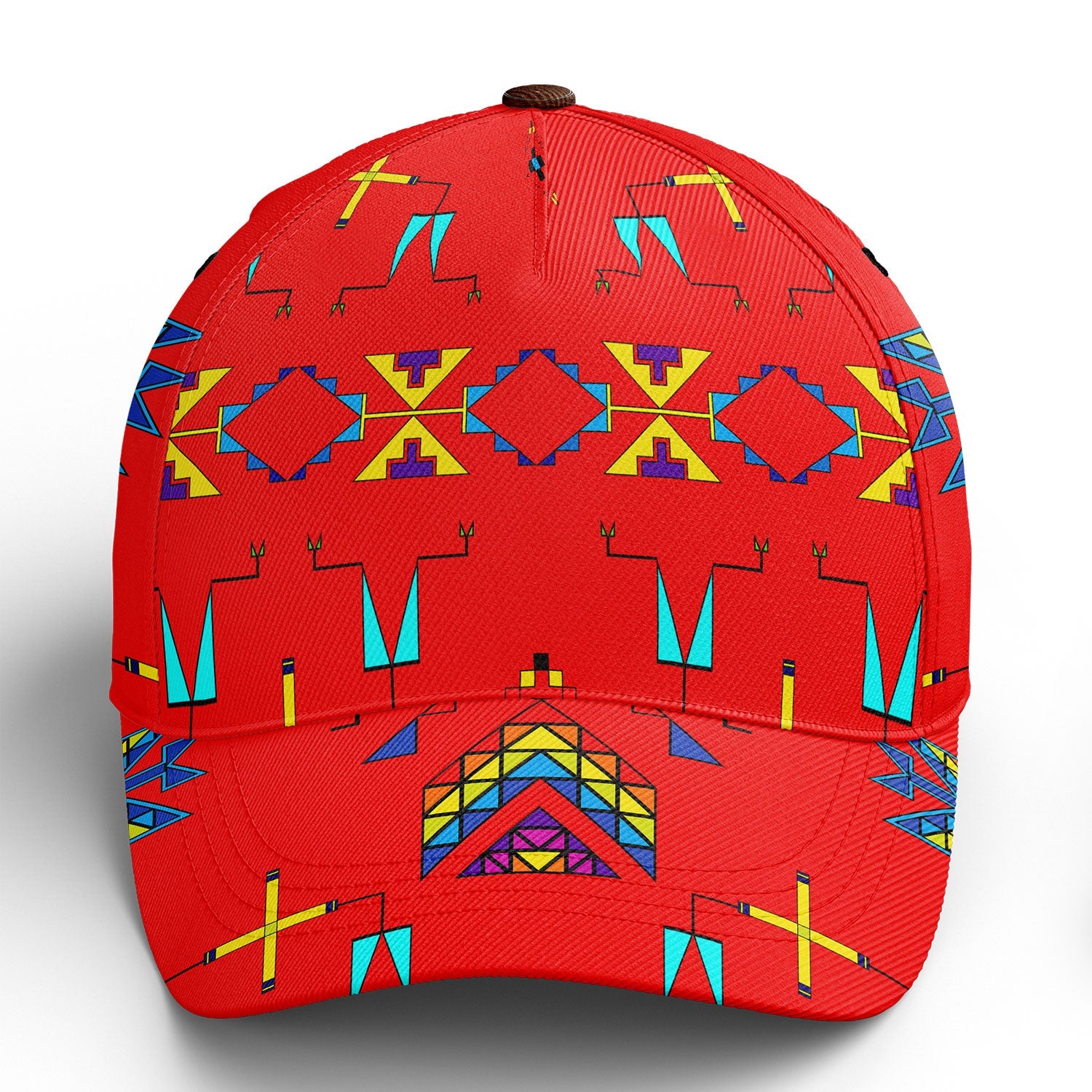 Rainy Chief Rainbow Red Snapback Hat