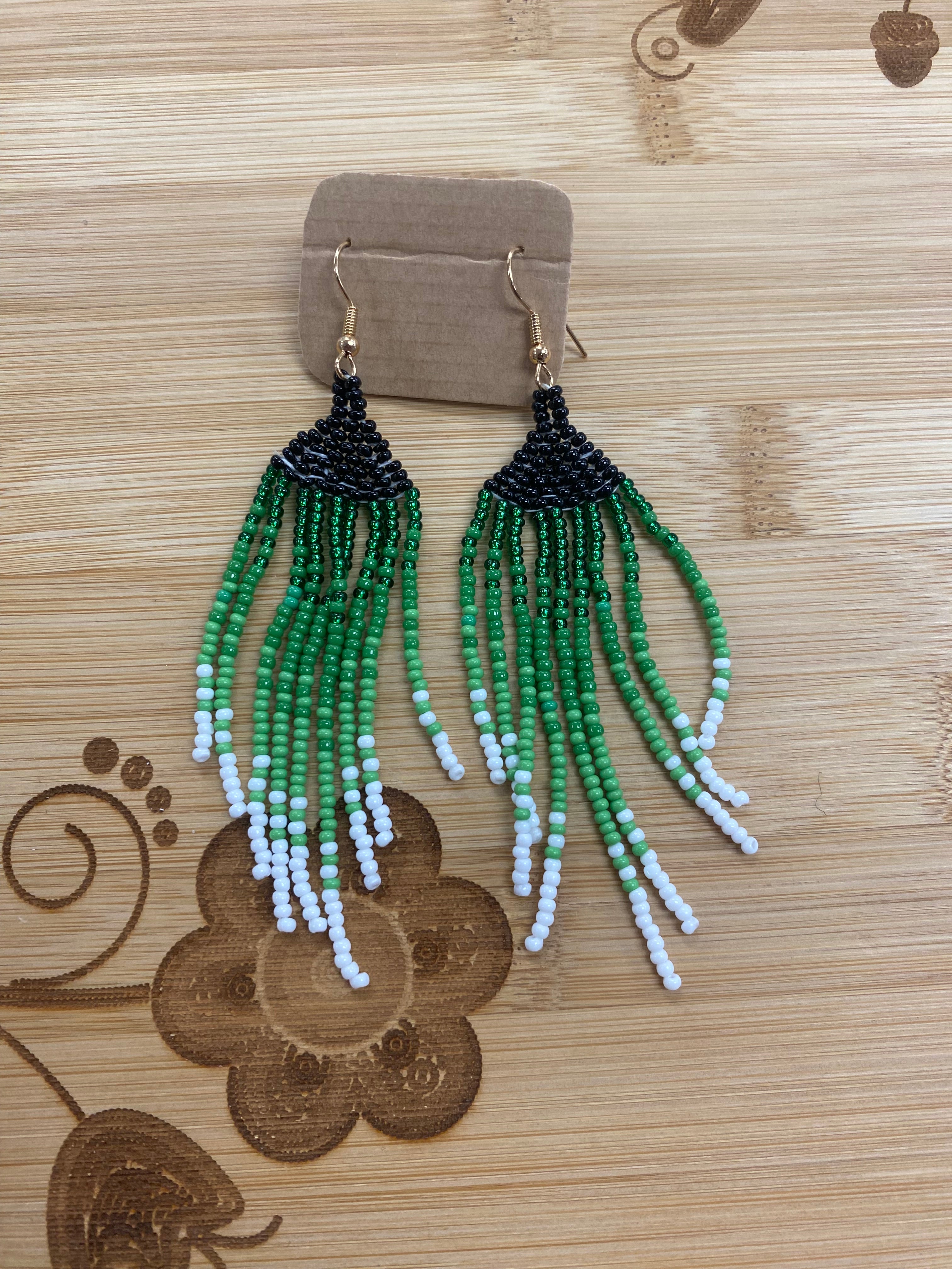 Danielle Redgun Beaded Earrings