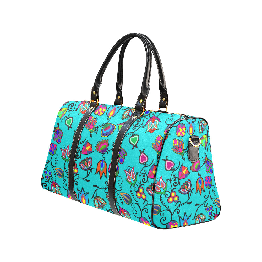 Indigenous Paisley - Sky New Waterproof Travel Bag/Large (Model 1639)