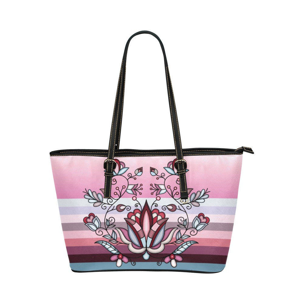 Winter Roseblush Tote Handbag