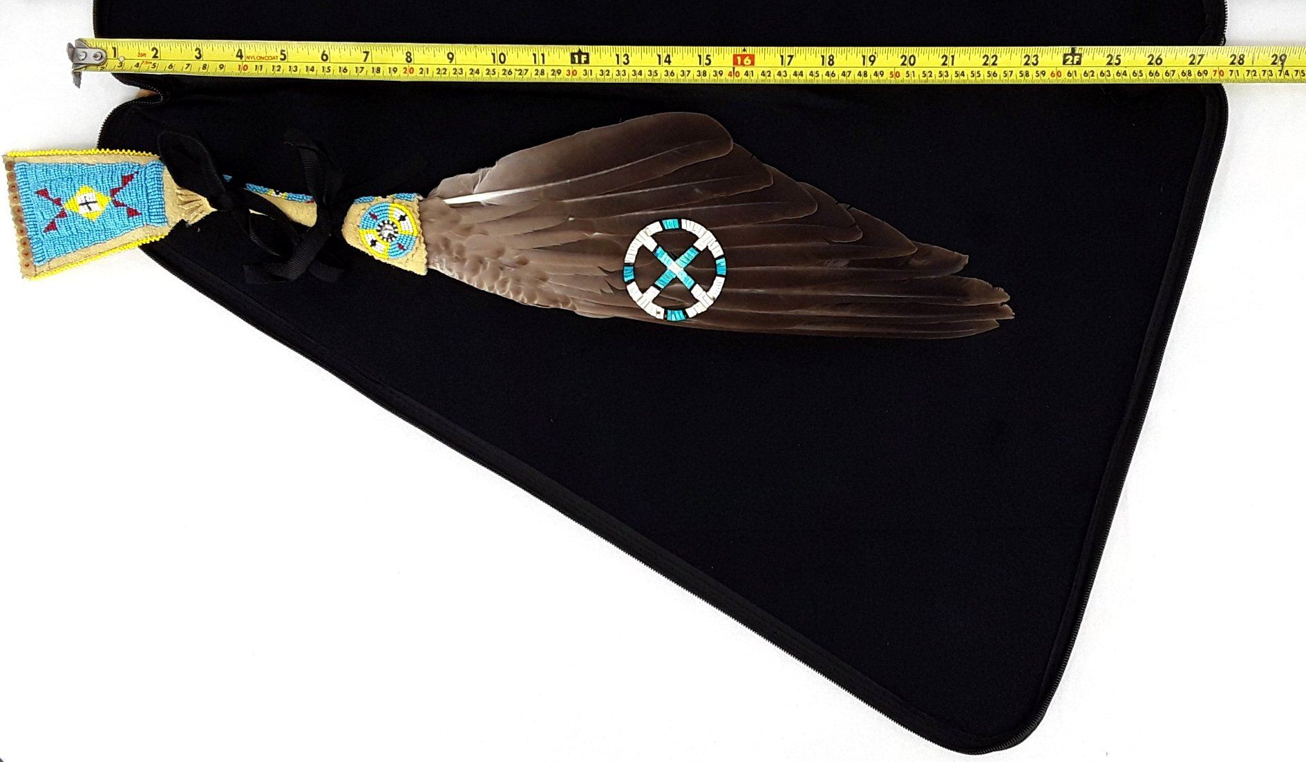 27 Inch Fan Case - Medicine Blessing Turquoise