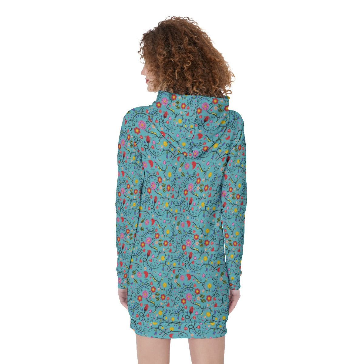 Nipin Blossom Sky All-Over Print Women's Long Hoodie