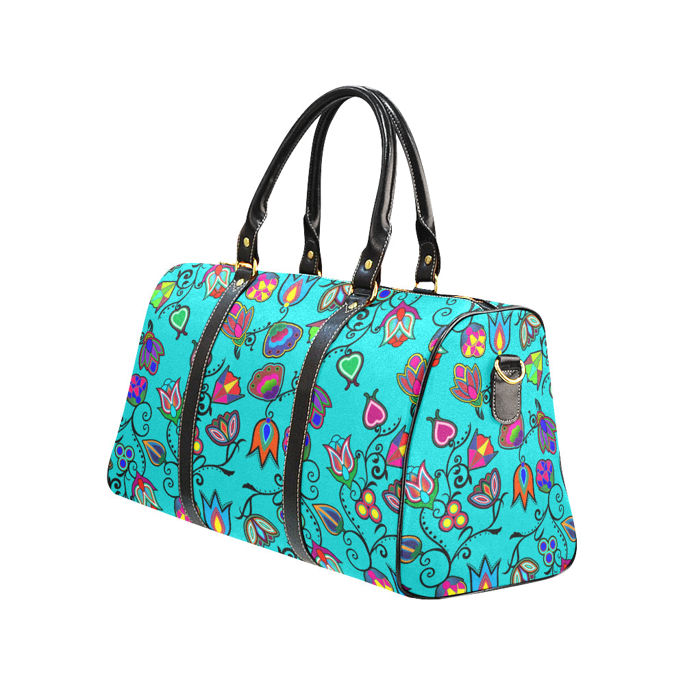 Indigenous Paisley - Sky New Waterproof Travel Bag/Large (Model 1639)