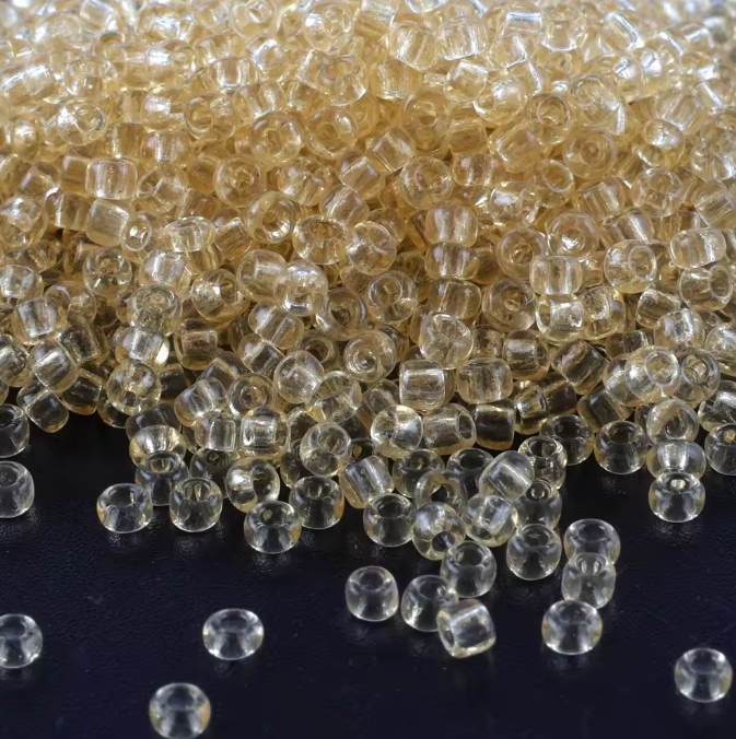 Seed Beads Size 11/0 - Sheer Ivory