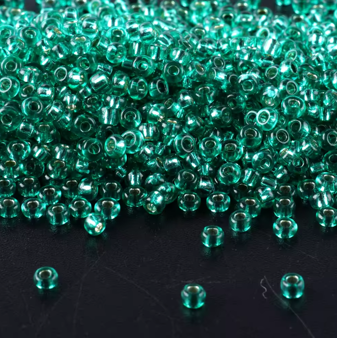 Seed Beads Size 11/0 - Sheer Aqua