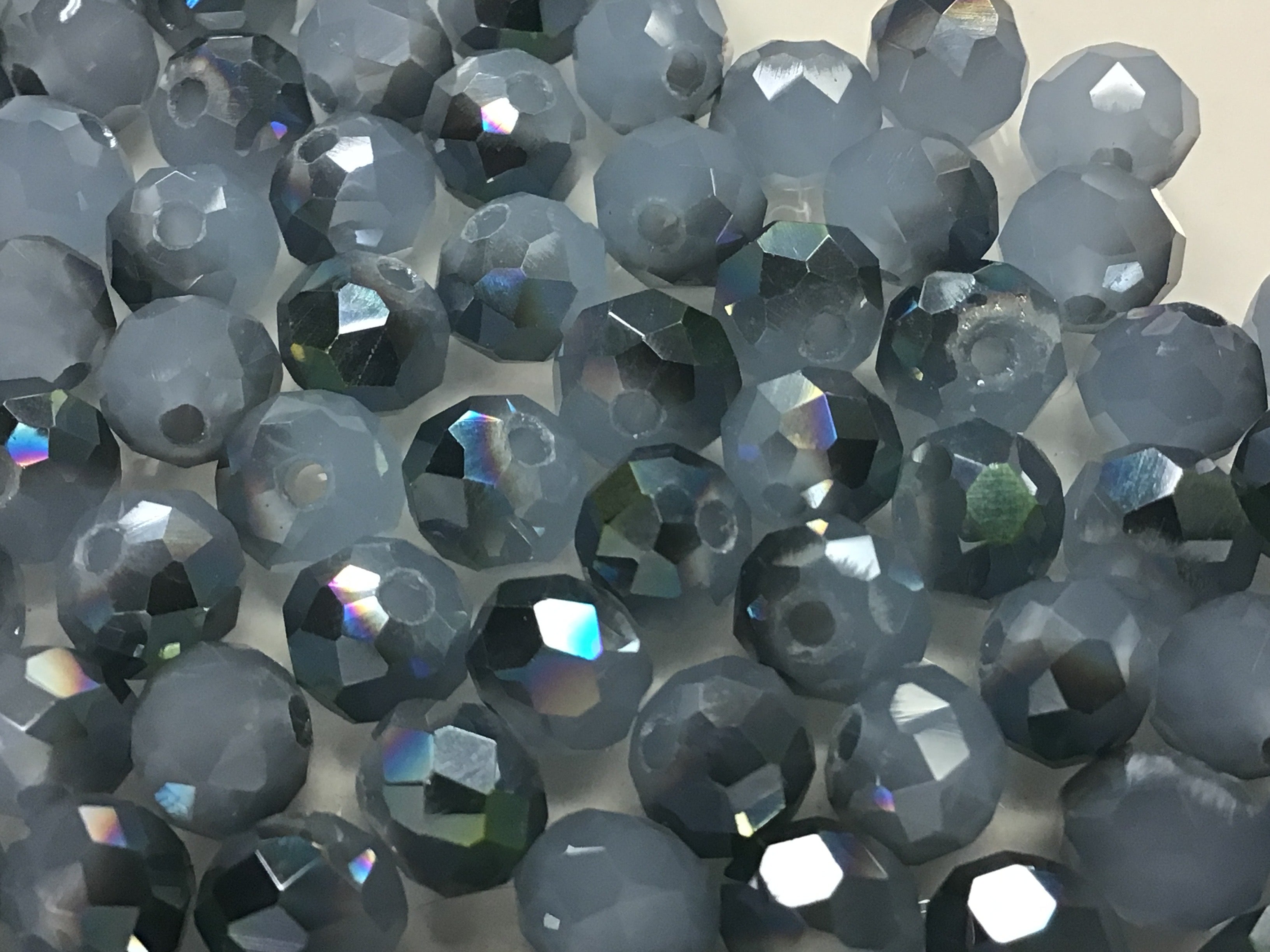 6mm Rondelle Glass Bead - Crystal Walk