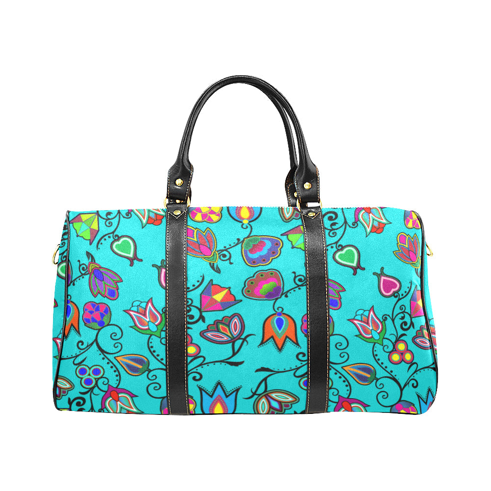 Indigenous Paisley - Sky New Waterproof Travel Bag/Large (Model 1639)