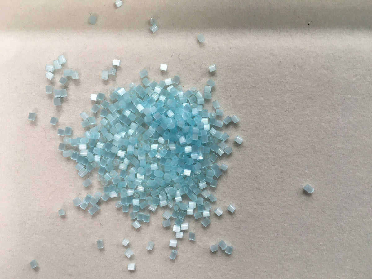 2mm Size 11/0 24g tube Cylindica Seed Beads Sky Blue