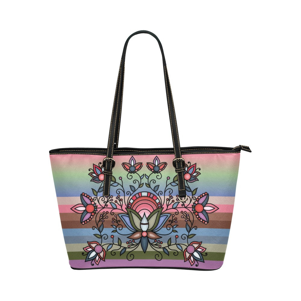 Glacial Gardenia Tote Handbag