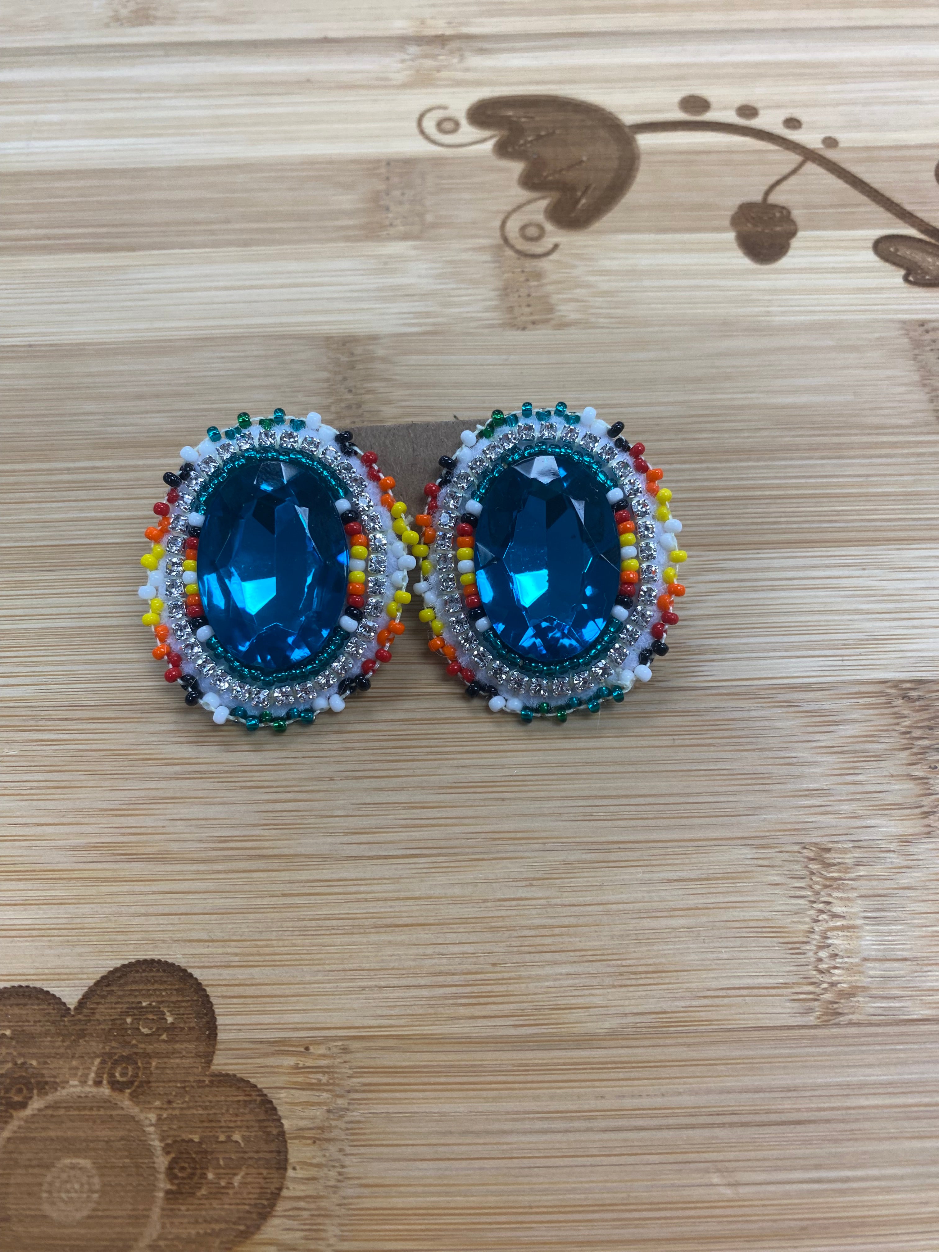 Danielle Redgun Beaded Earrings