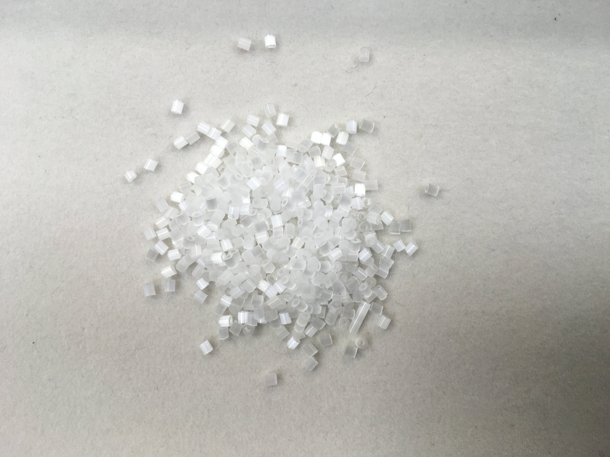 2mm Size 11/0 24g tube Cylindica Seed Beads Snow