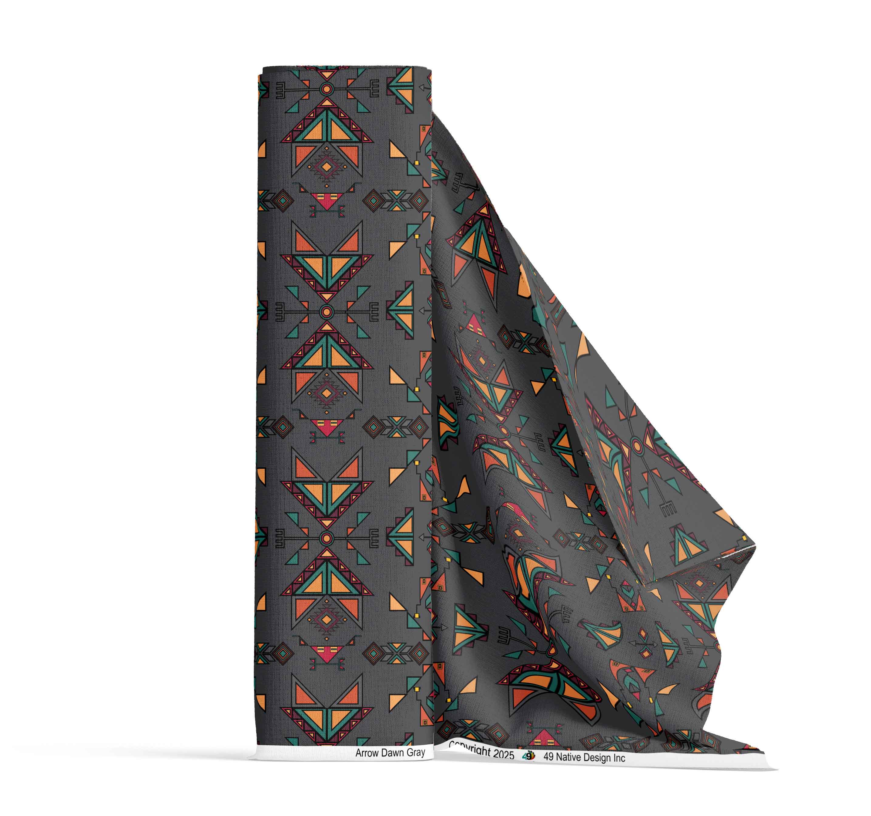 Arrow Dawn Gray Cotton Poplin