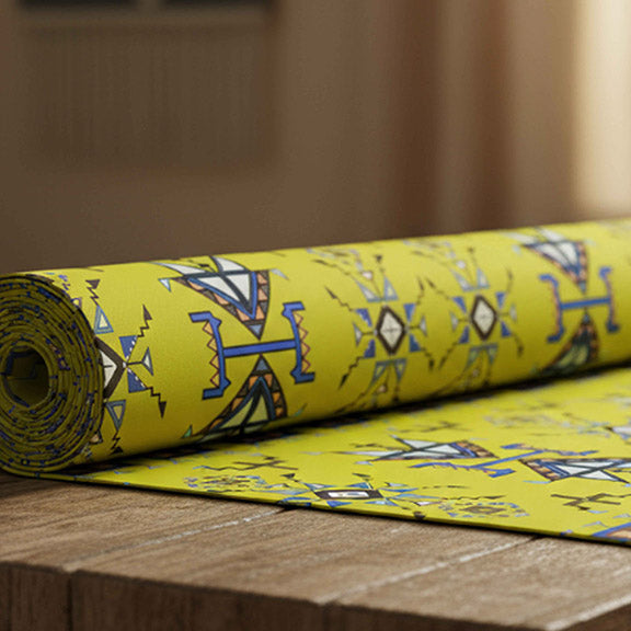 Eagle Strike Lime Satin Fabric