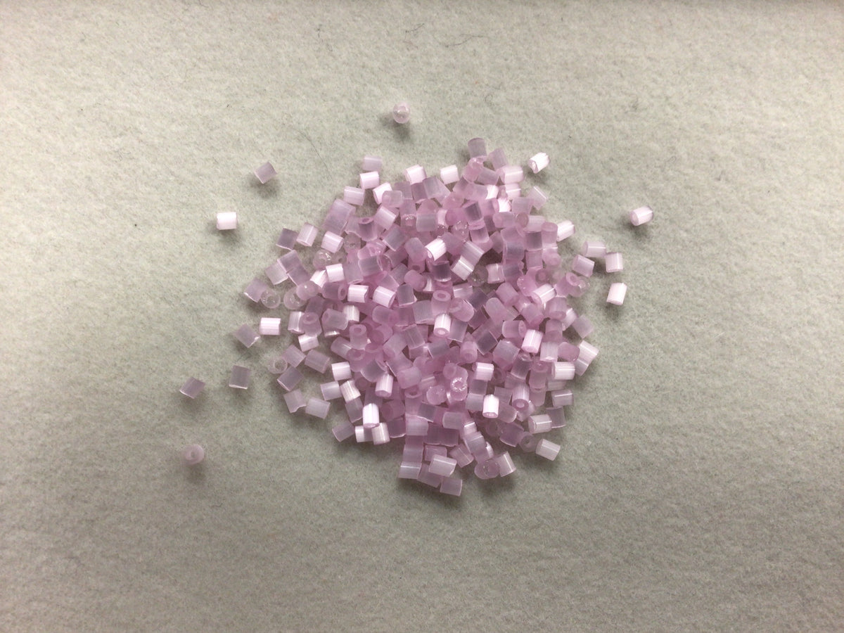 2mm Size 15/0 24g tube Cylindica Seed Beads Pink