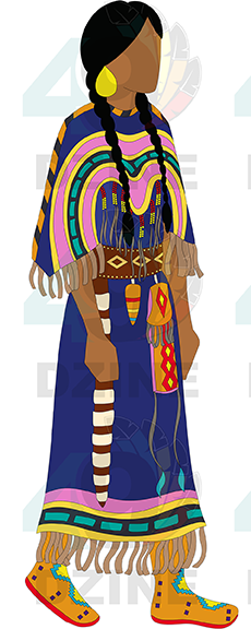 Blackfoot Woman in Regalia 3 Transfer (Various Sizes)