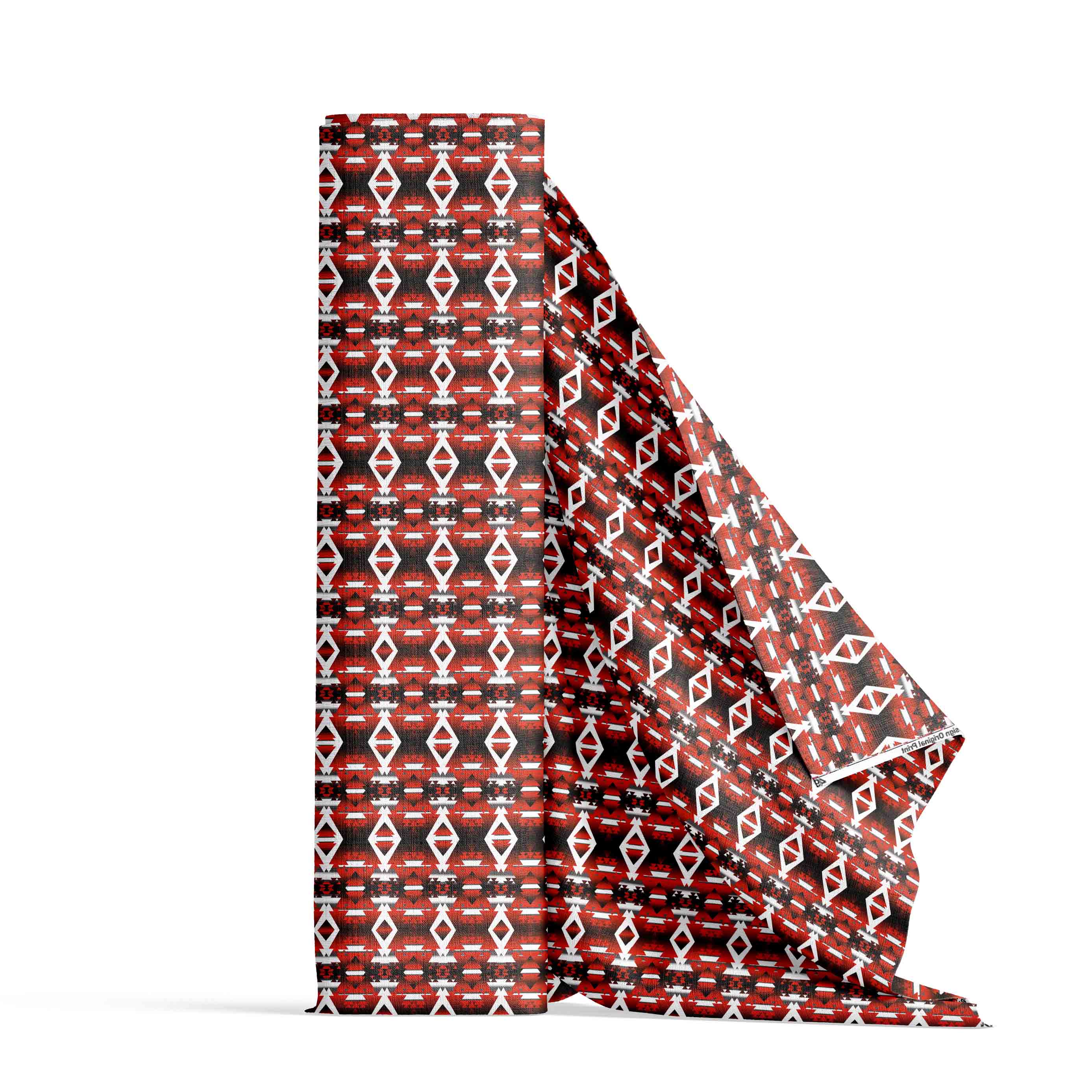 Red Winter Camp Poplin By the Yard