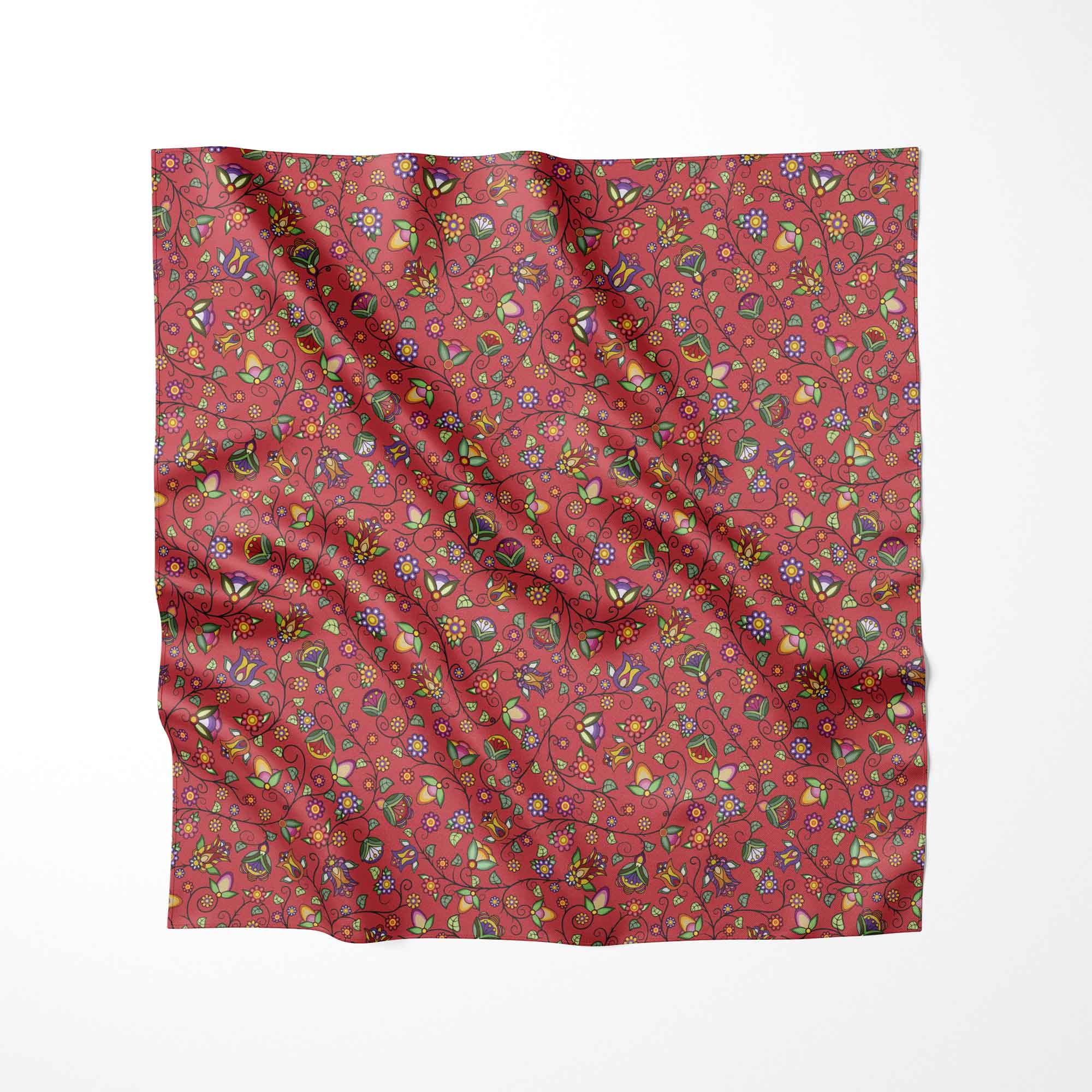 Heartbeat Petals Red Cotton Fabric