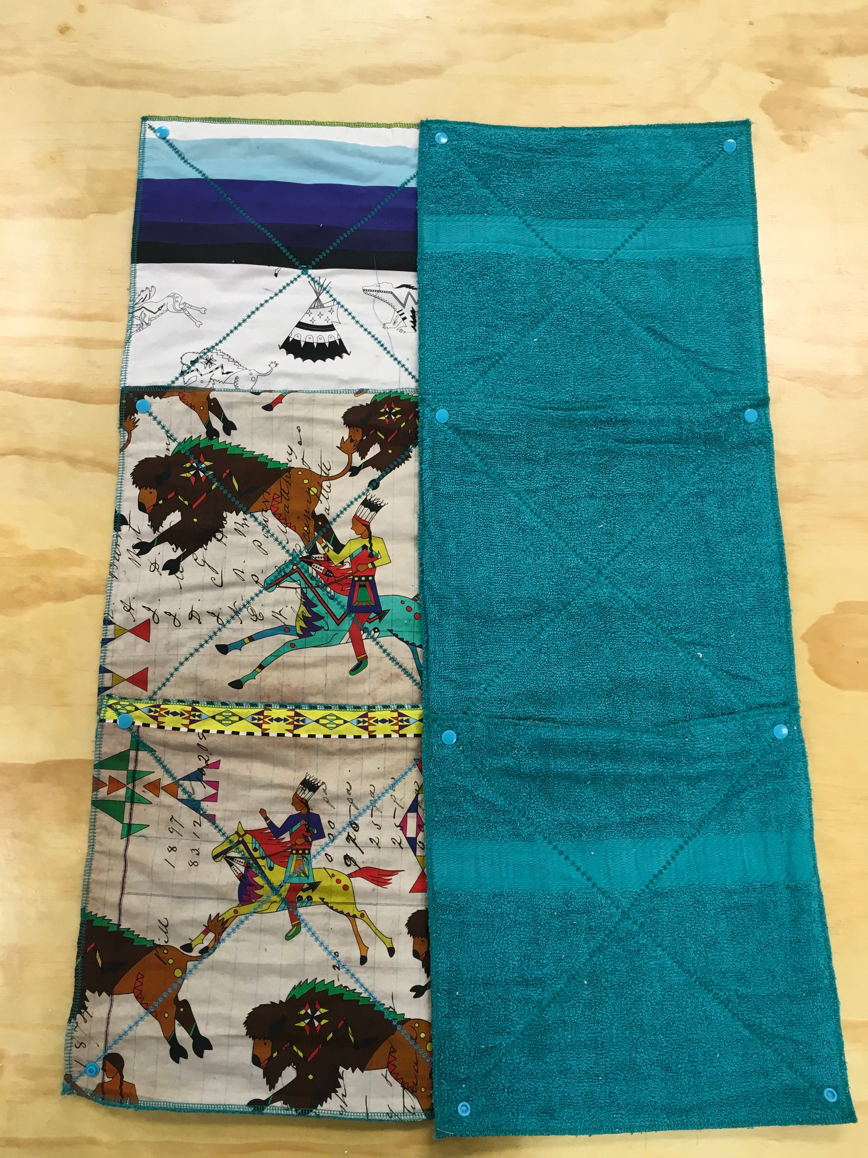 Turquoise Ledger Towel Set