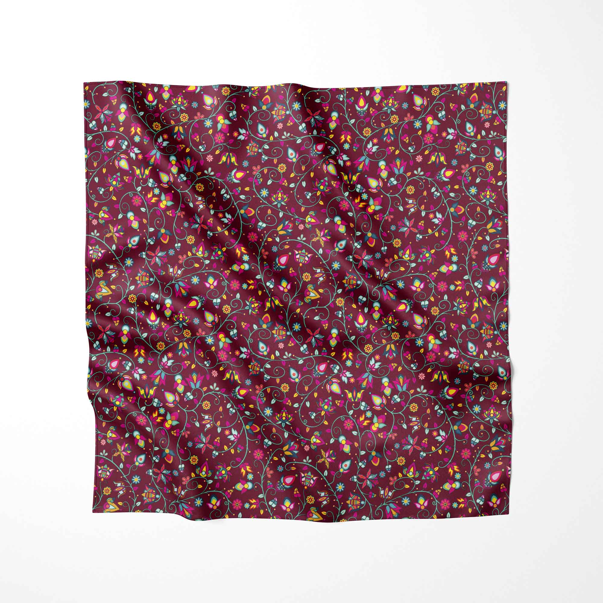 Thorny Path Cranberry Cotton Fabric