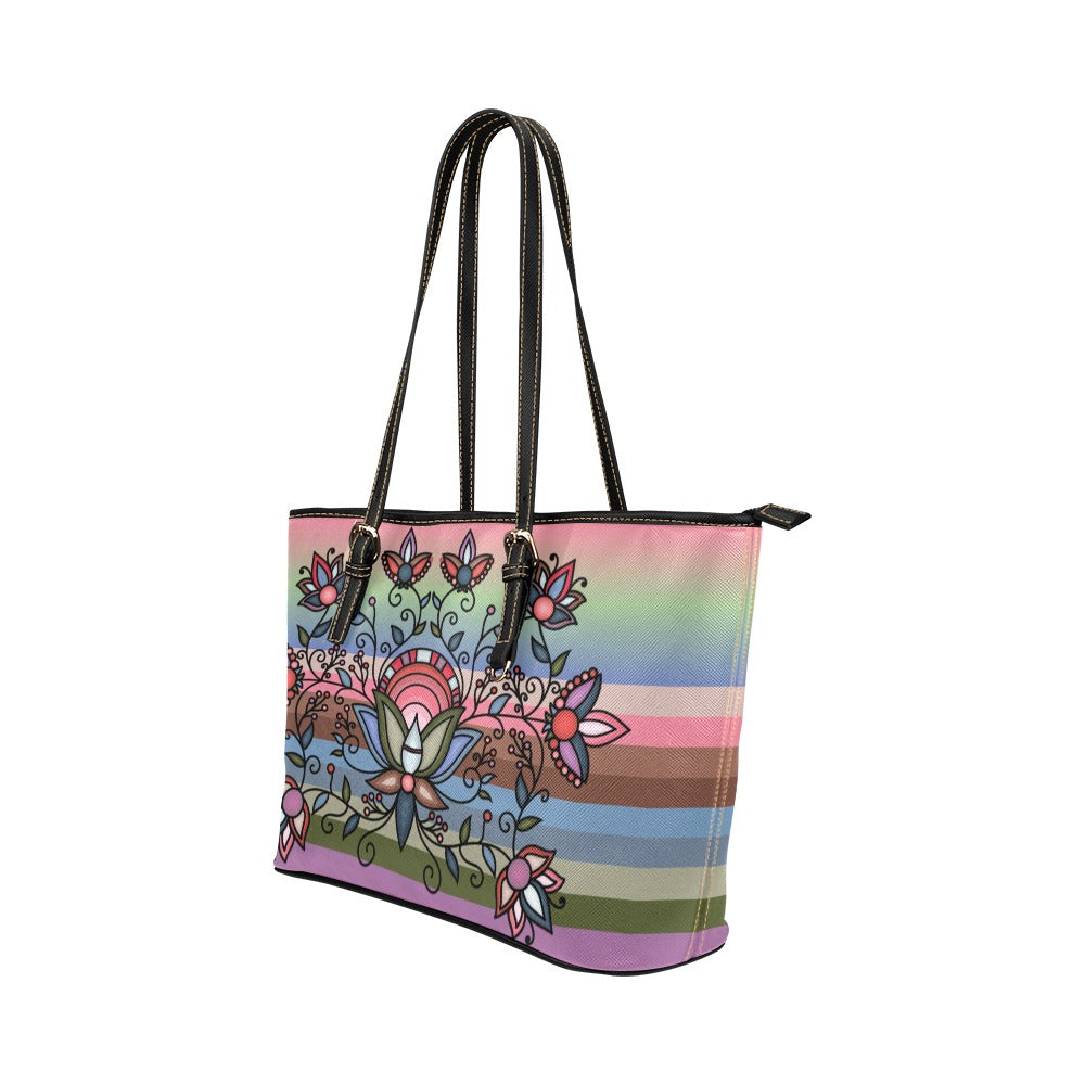Glacial Gardenia Tote Handbag