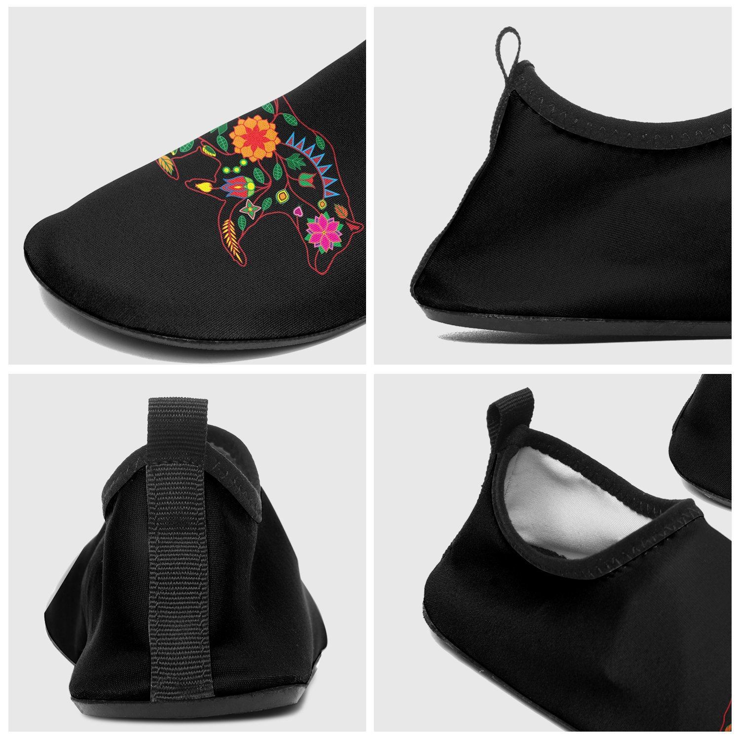 Floral Bear Sockamoccs Sockamoccs Kid's Slip On Shoes 49 Dzine 
