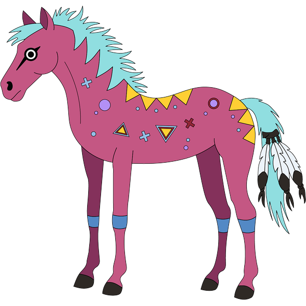 Horse 8 2inch by 2inch Vinyl Sticker