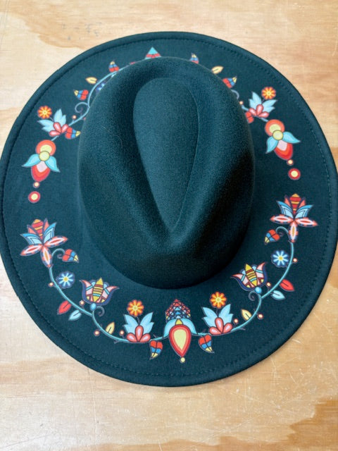 Stone Feather Forest Fedora Hat