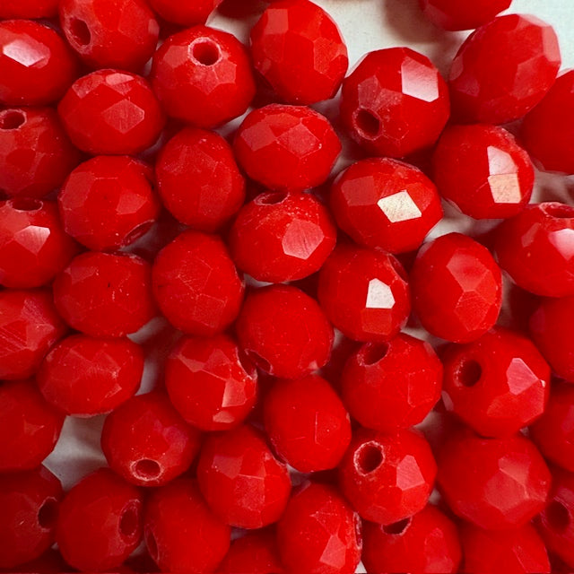 6mm Rondelle Glass Bead - Bold
