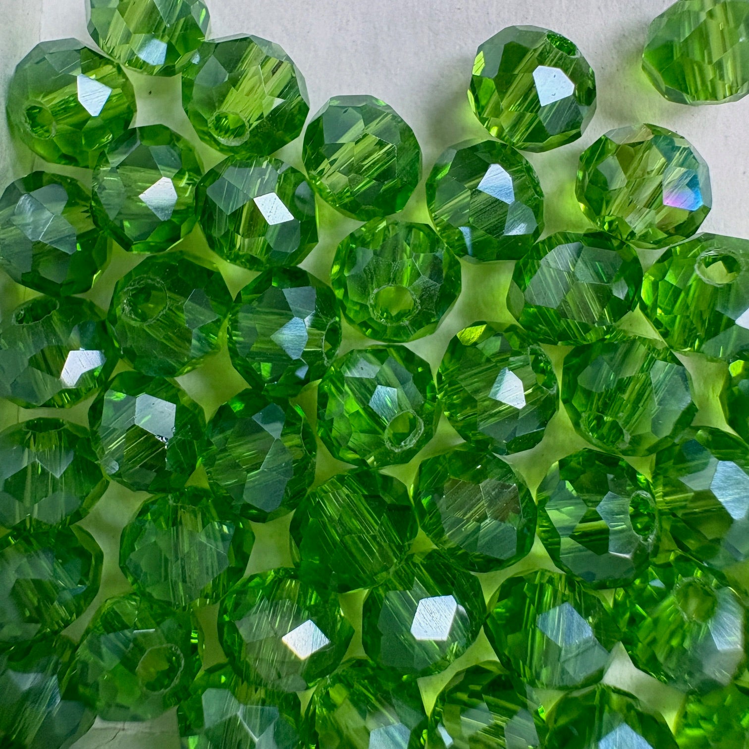 6mm Rondelle Glass Bead - Crystal Autumn