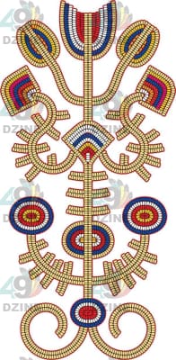 11 IN Blackfoot Style Beadwork Sleeve 4 Transfers 49 Dzine 