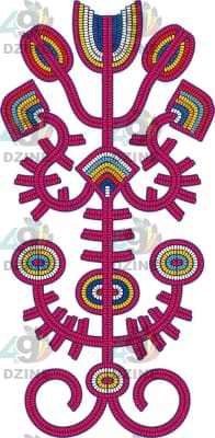 11 IN Blackfoot Style Beadwork Sleeve 5 Transfers 49 Dzine 