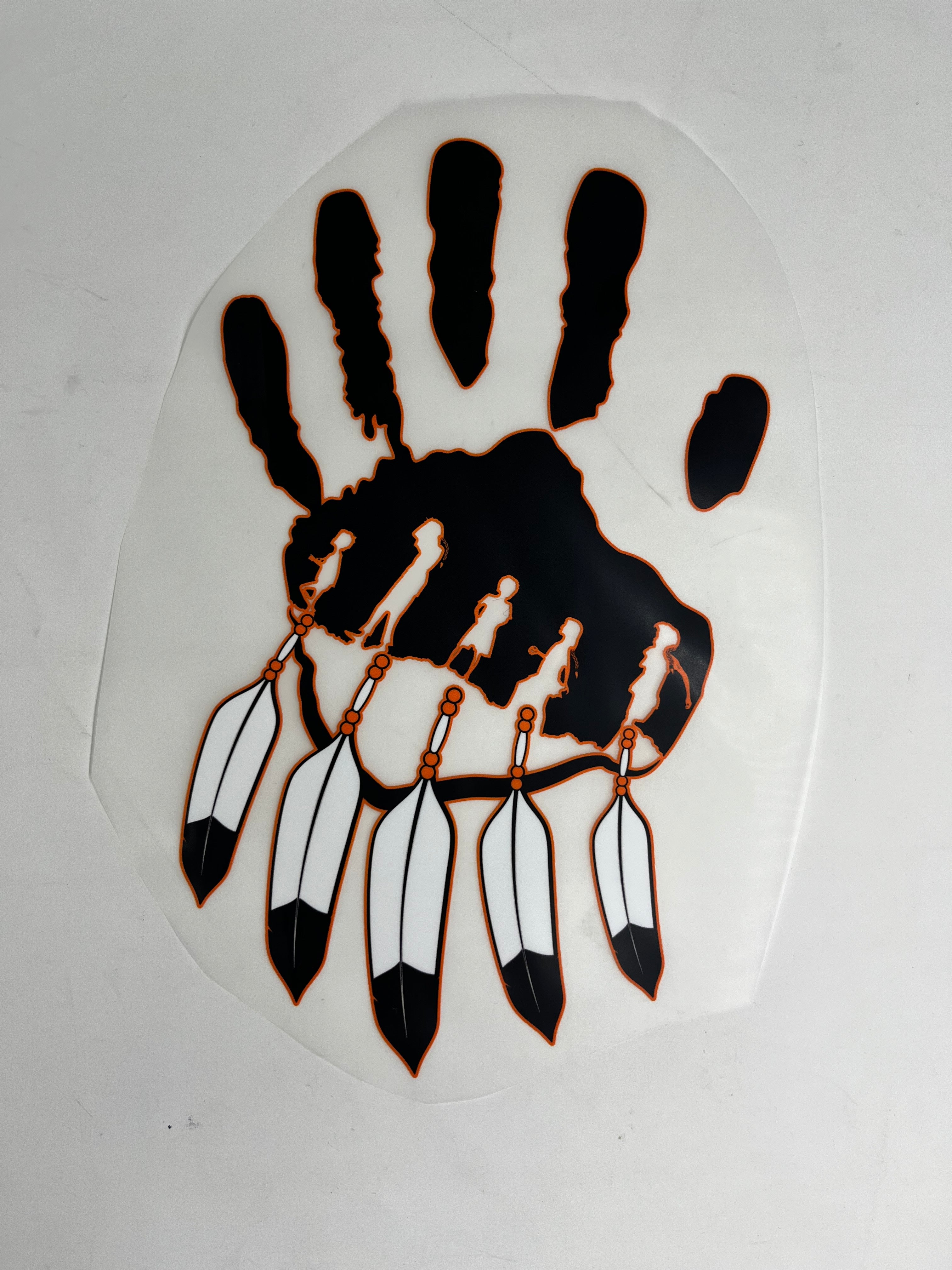 11 IN Every Child Matters Handprint w Feathers