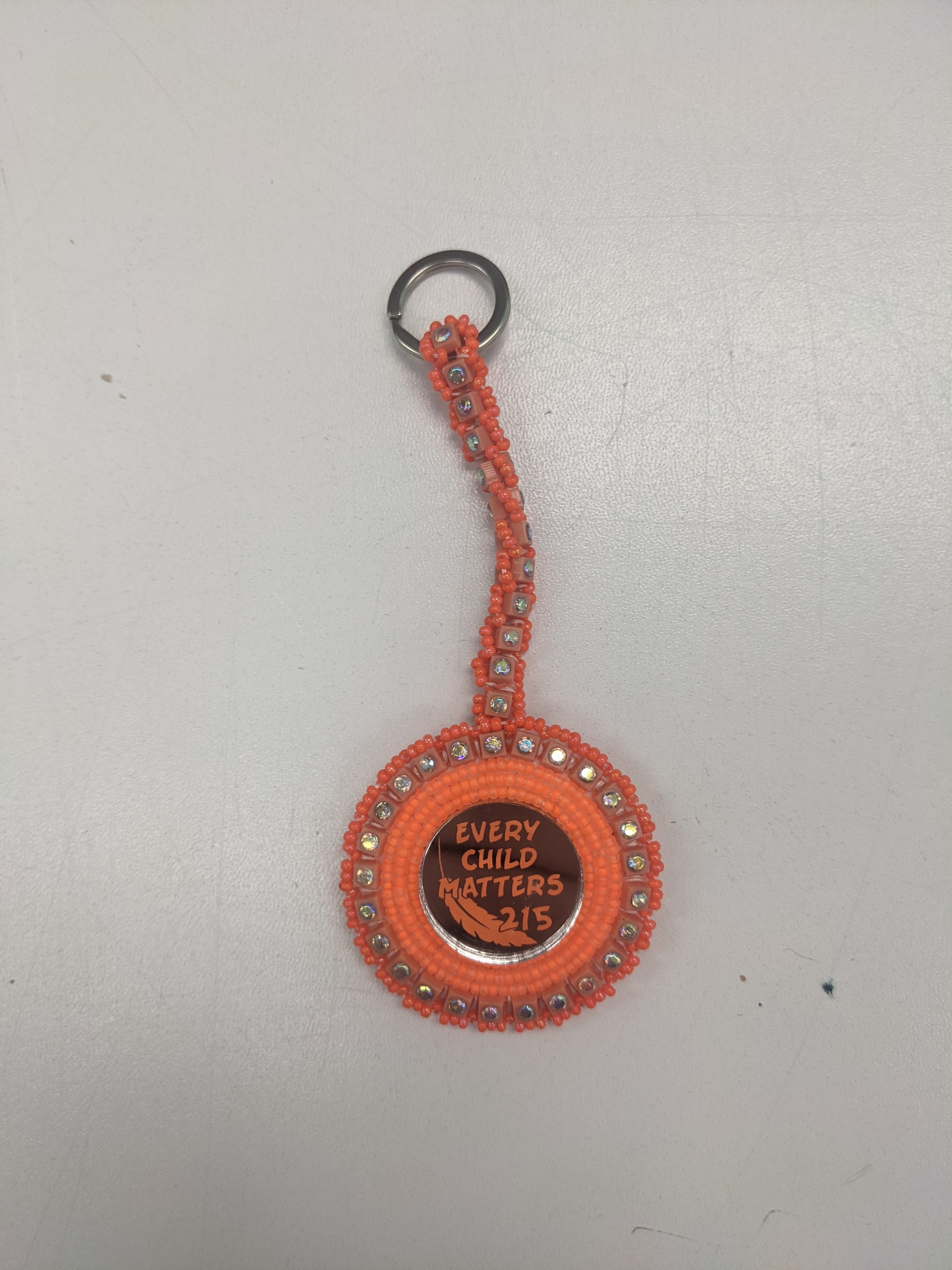 Cheryl Crowchief Beaded Pins and Keychains -  Orange Themed