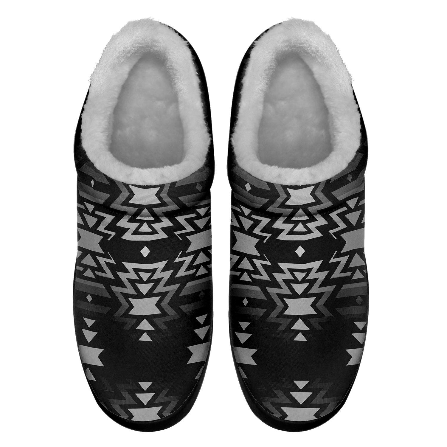 Black Fire and White Ikinnii Indoor Slipper 49 Dzine 