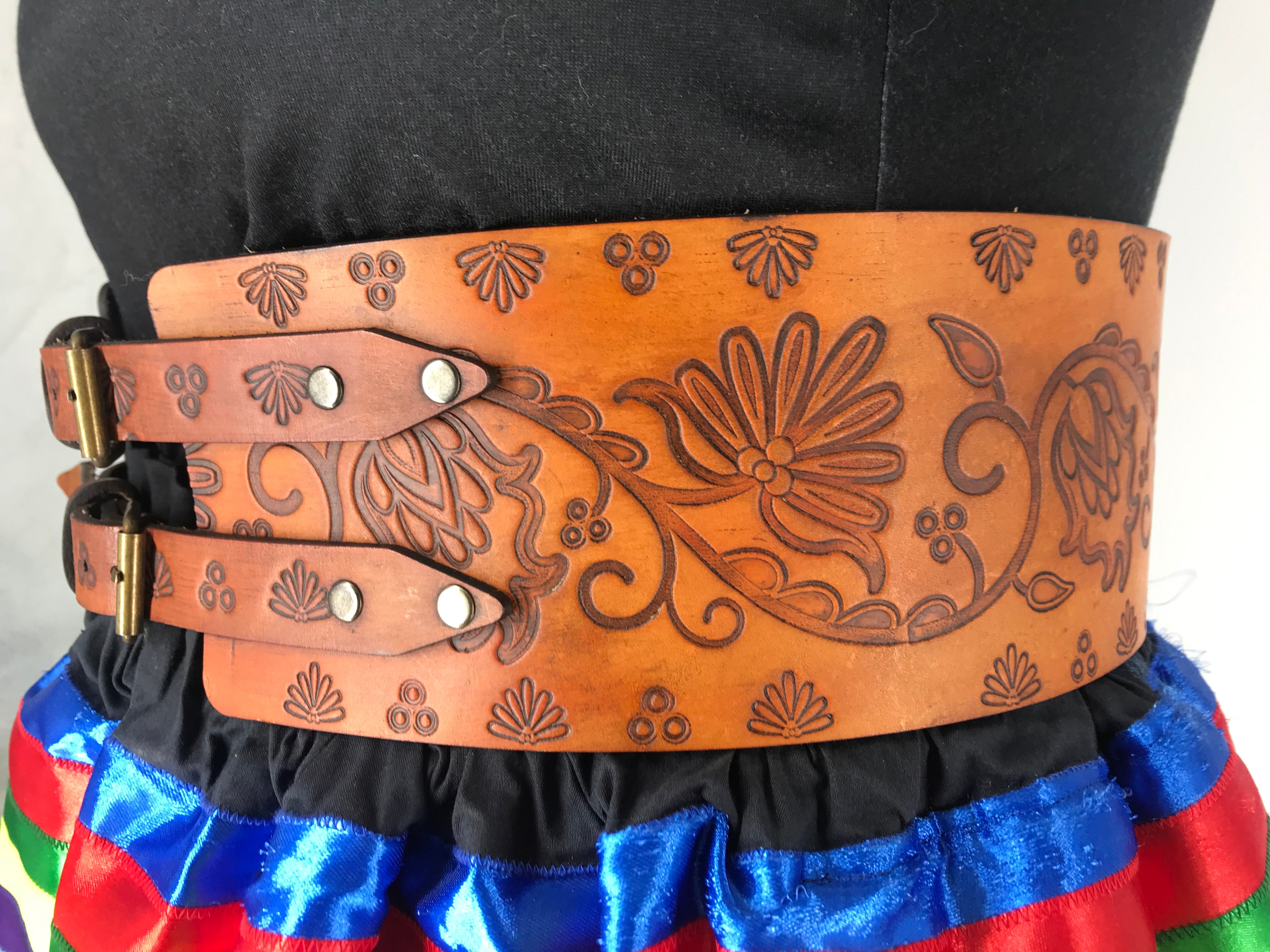 Winter Fire Handmade Thick 4 Inch Leather Belt